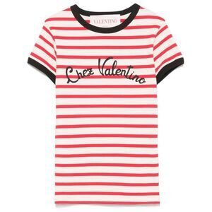 Valentino Women Chez Valentino Striped T-Shirt